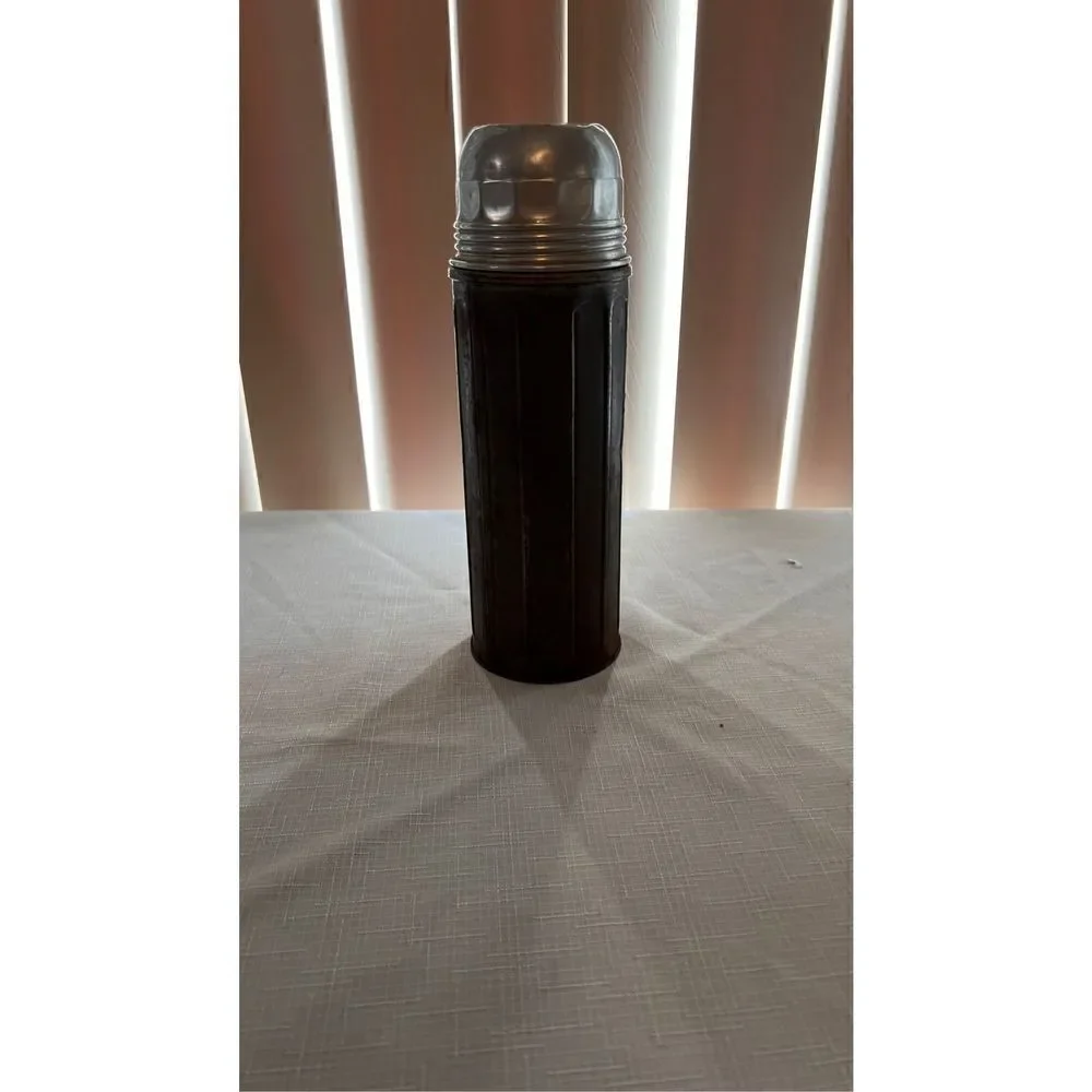VINTAGE ALADDIN STEEL 1 PINT BOTTLE THERMOS AND CORK